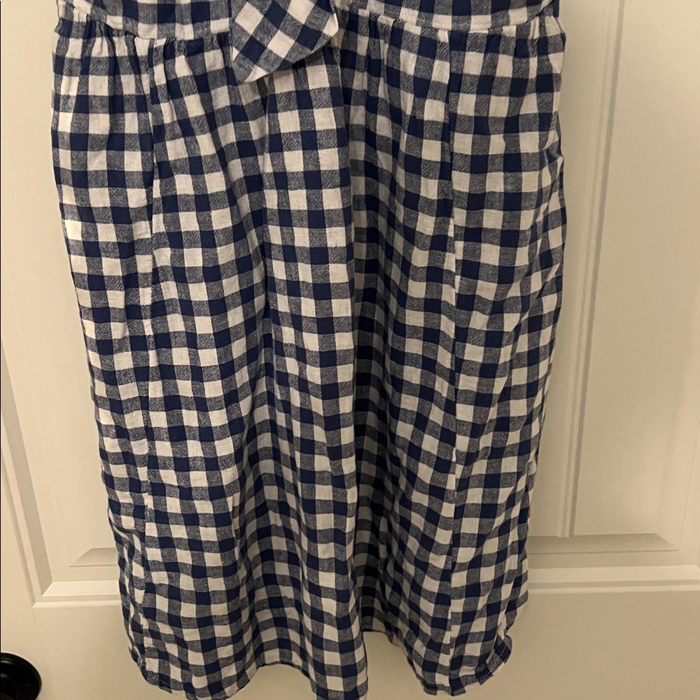 Old Navy Blue and White Gingham Dress Mini Dress Size L NWOT - Picture 7 of 11